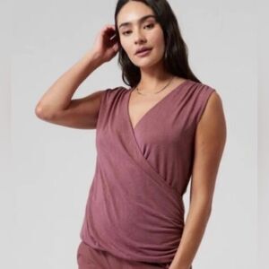 Athleta Breezy Wrap Tank Size Small GUC